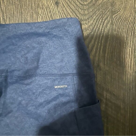 Mondetta Performance Luxury High Waist Leggings Navy Blue Size M Activewear - Picture 6 of 11